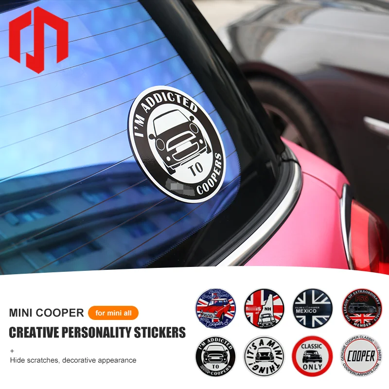 Декоративные наклейки для автомобиля, оригинальные забавные водонепроницаемые наклейки для миниатюрной модели