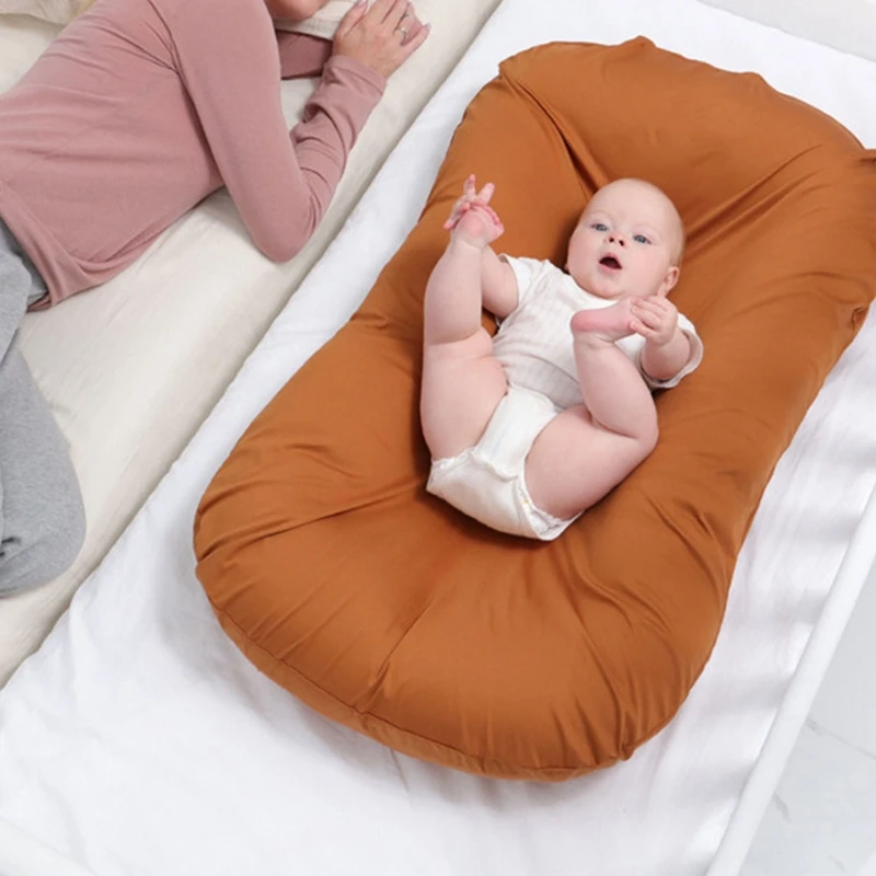 

Baby Lounger Nest Bed Portable Crib Travel Bed Infant Toddler Cotton Cradle for Newborn Bassinet Sleeper