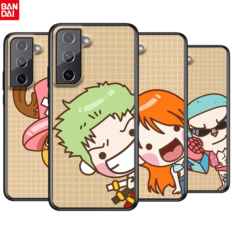 

One Piece Boy Luffy Ace For Samsung Galaxy S22 S21 S20 Ultra Plus Pro S10 S9 S8 S7 4G 5G Soft Black Phone Case Cover Funda Coque