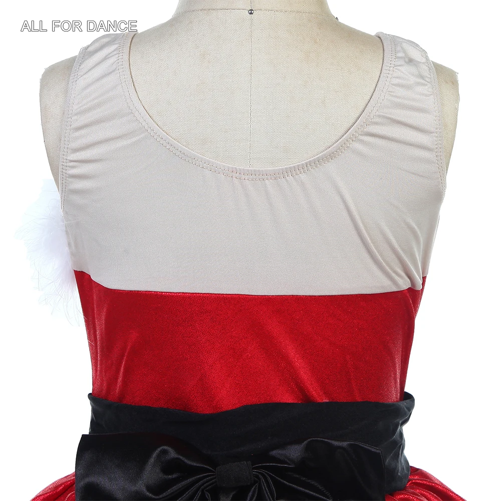 14298 красный лиф из спандекса с блестками балетная пачка красивый дизайн