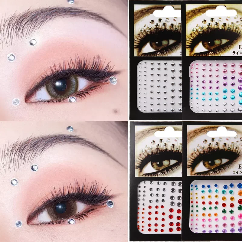 

3D Sexy Crystal Eyes Glitter Face Body DIY Diamond Festival Party Jewel Makeup Tools Eye Shiner Make Up Adornment Sticker