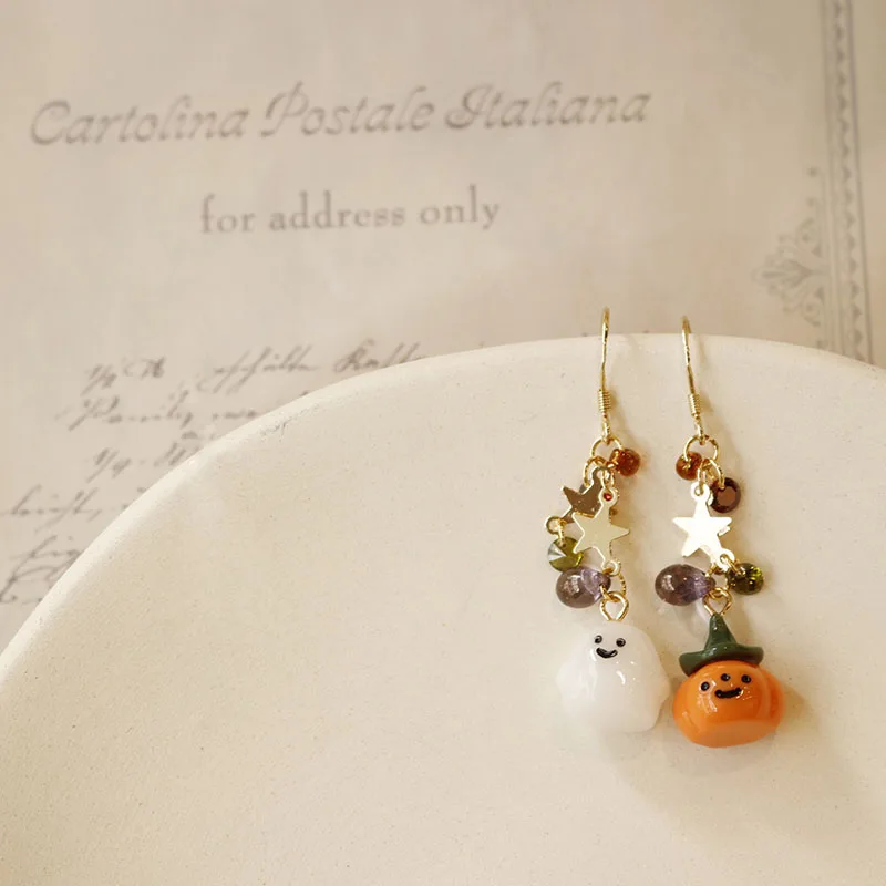 Оригинальные аксессуары в виде тыквы и призрака для фестиваля женские