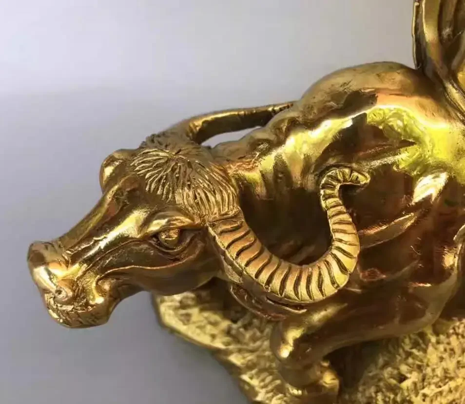 Металлическое латунное украшение для верховой езды Laozi Ox домашний офис