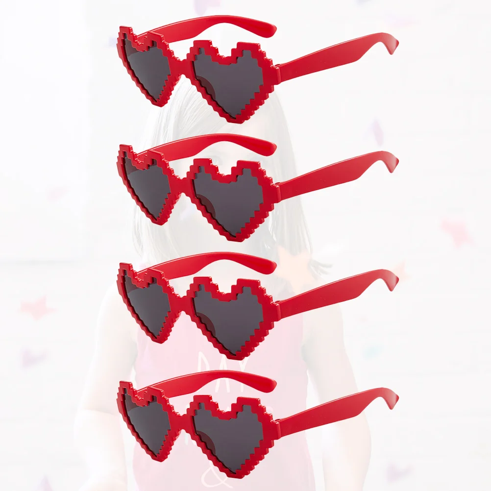 

Glasses Eyeglasses Heart Sunglasses Party Favors Uv Summer Decorative Portablelove Mosaics Shaped Couplesgifts Funny Eyewear