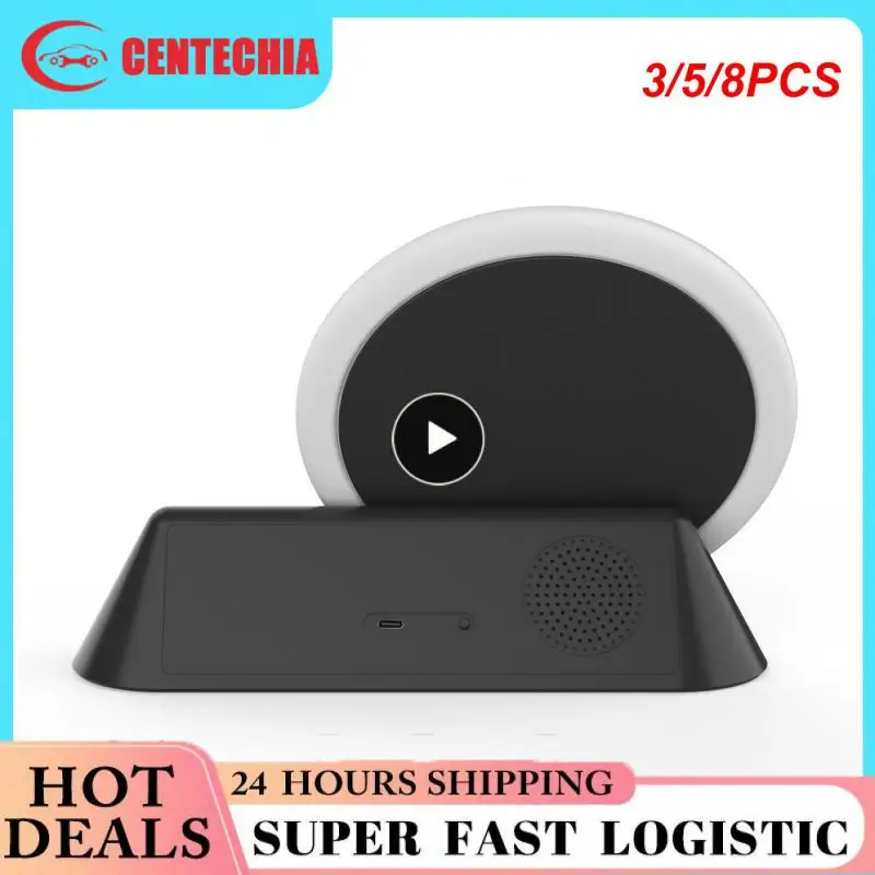 

3/5/8PCS For Bedroom Tuya App Smart Wake Up Ligh 10 Colors Nightlight Clock With 15 Soothing Sound Wake Up Smart Light