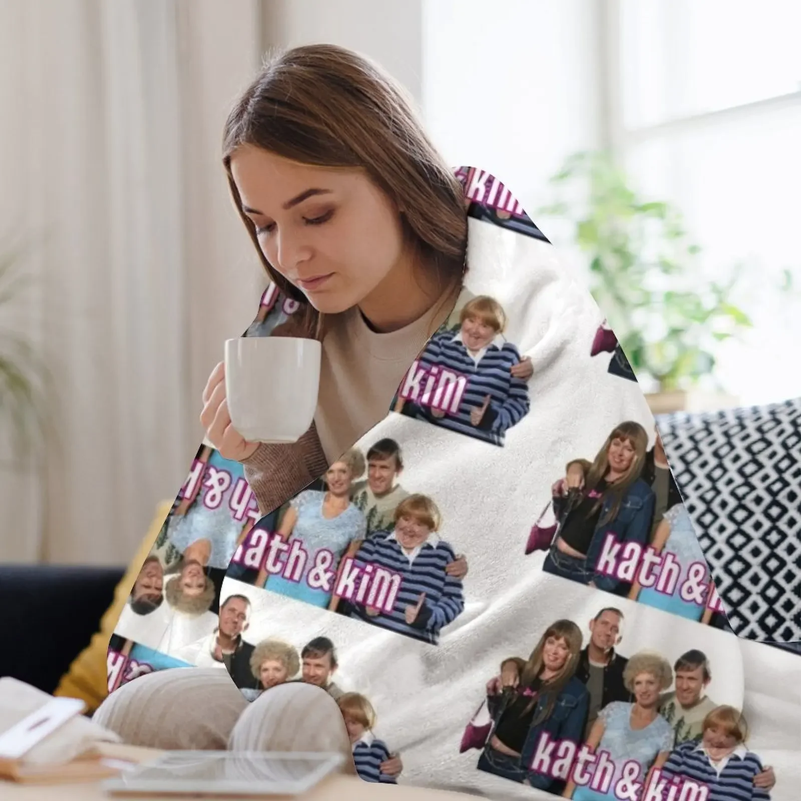 Кэт и Ким: групповое фото (Кэт Ким Шарон Кел Бретт) Плед Мягкий плюш для малышей