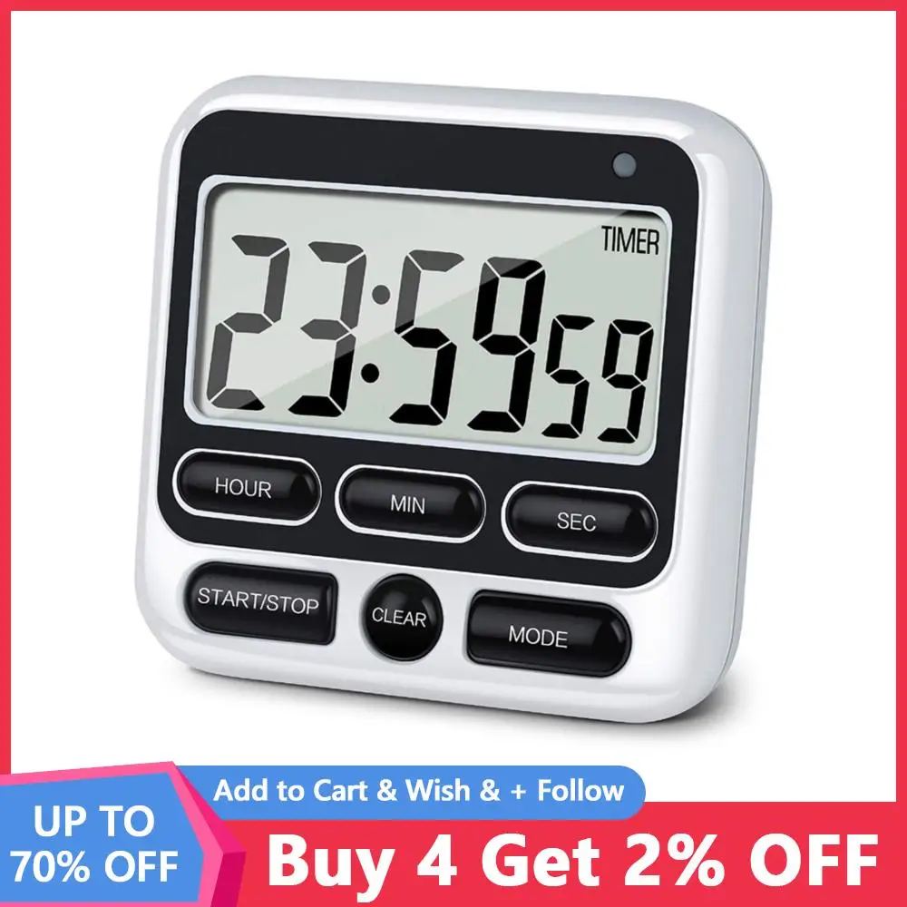 

ЖК-дисплей, цифровой таймер для приготовления пищи, будильник для сна, душа, учебы, секундомер, емкость