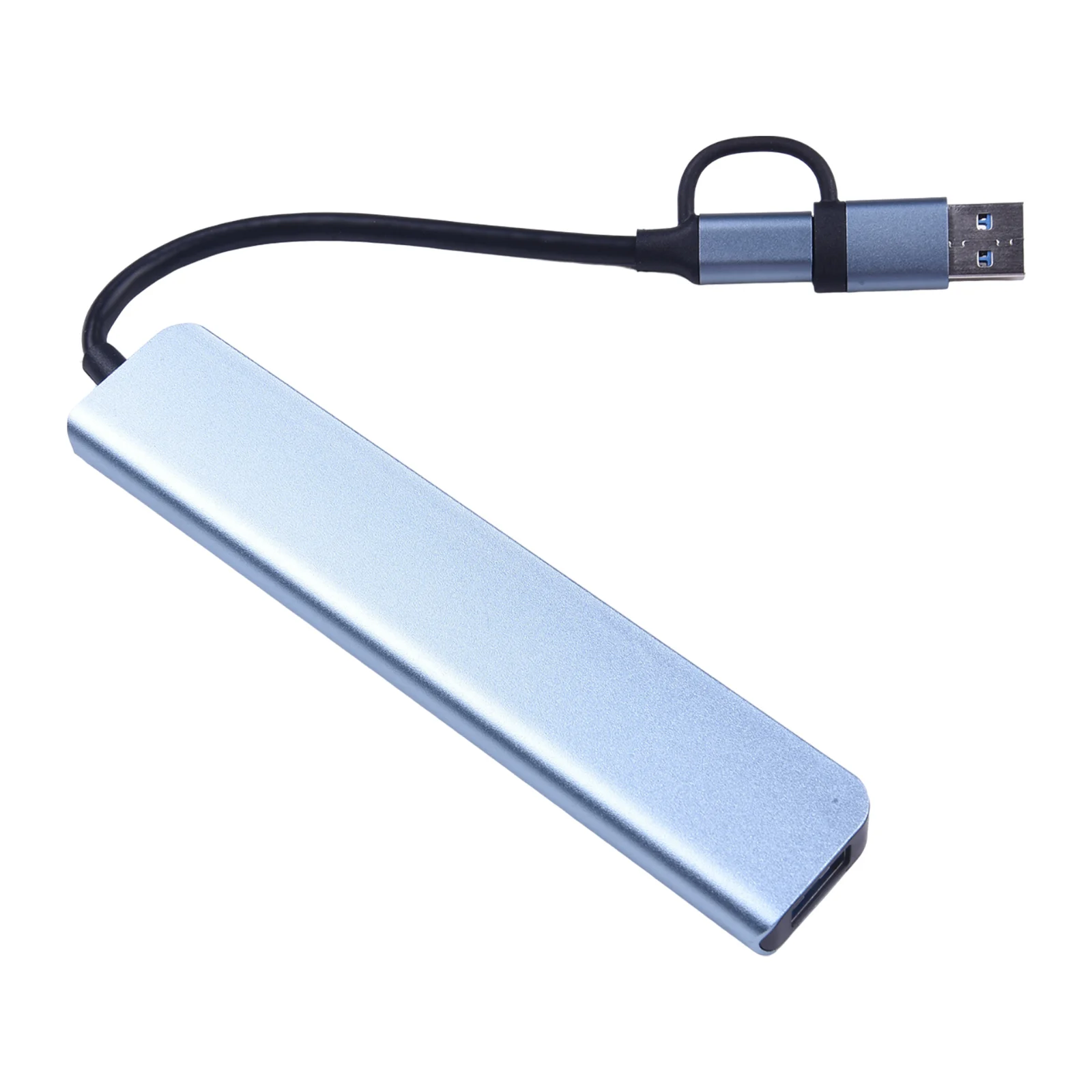 Высокоскоростная док-станция USB-концентратора 8-в-2 со звуком и зарядкой для