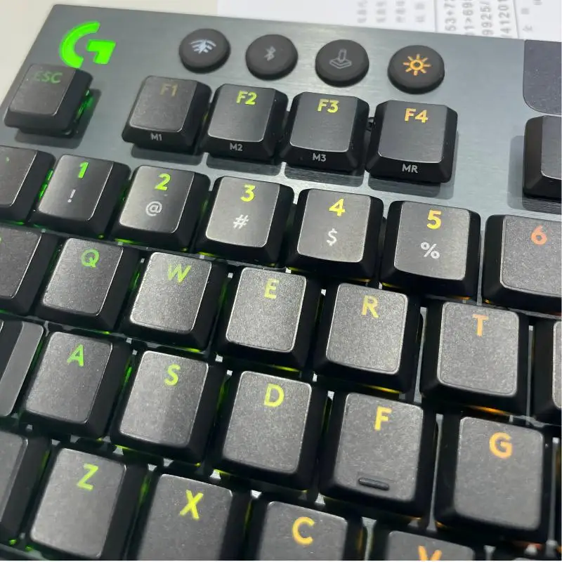 Фото Матовые прозрачные полупрозрачные, подходят для наклеек на клавиатуру Logitech G813, G913, G915X TKL, пленка для клавиш, антимасляная №2