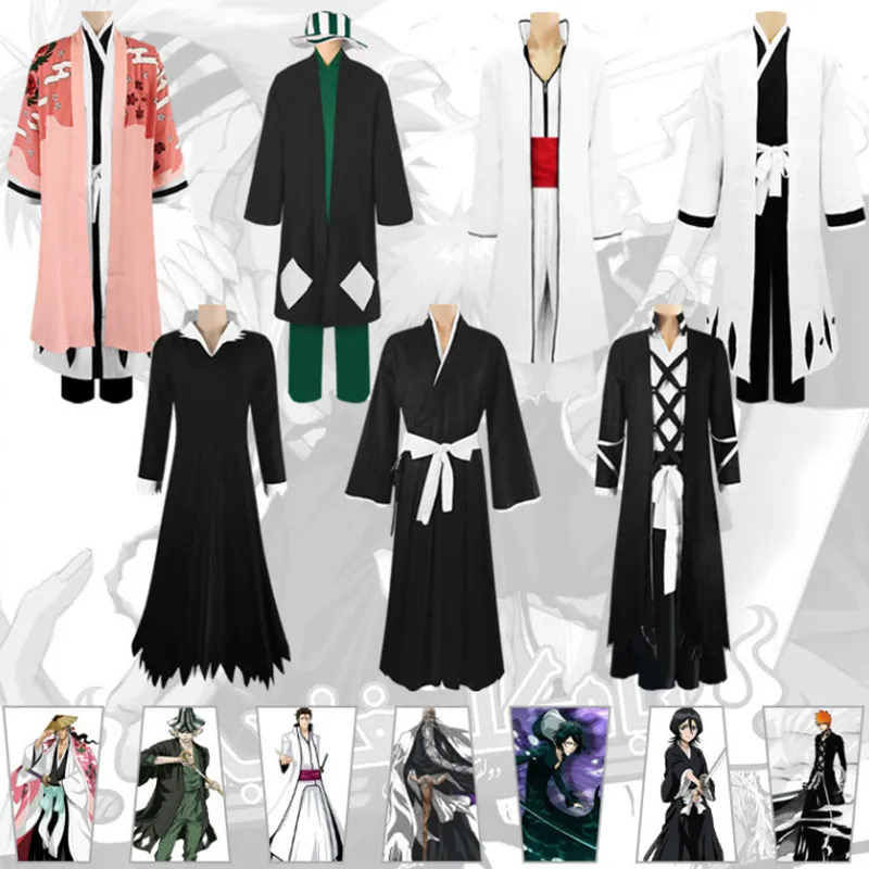 

Cosplay Costume Bleach Thousand-Year Blood War Arc Kurosaki Ichigo Die Pa Urahara Kisuke Aizen Sousuke Role Play Party Suit 2022