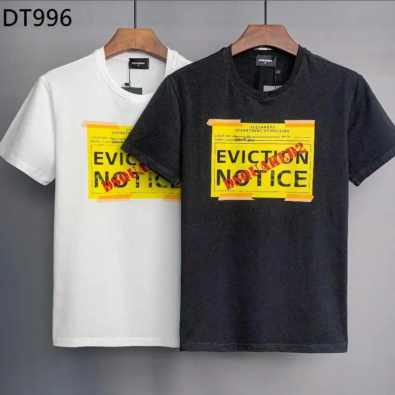 

2023 New Style Dsquared2 Cotton Round Neck Short Sleeve Shirt Letter Print Casual Top T-shirt DT996#
