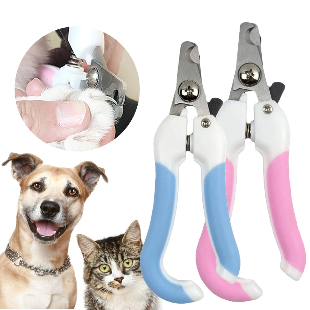 

Профессиональные кусачки для ногтей для домашних животных, кусачки для ногтей из нержавеющей стали для собак и кошек, двухцветные, экономны...