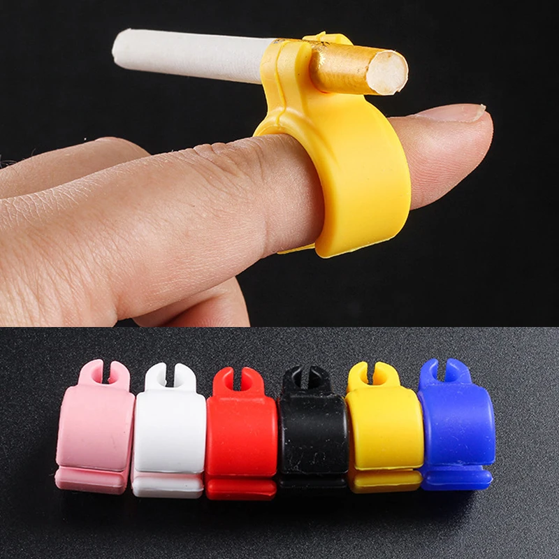 

Silicone Cigarette Holder Waterproof Portable Ring Hand Rack Finger Clip Tobacco Accessories For Men Smoke Supplies Gifts