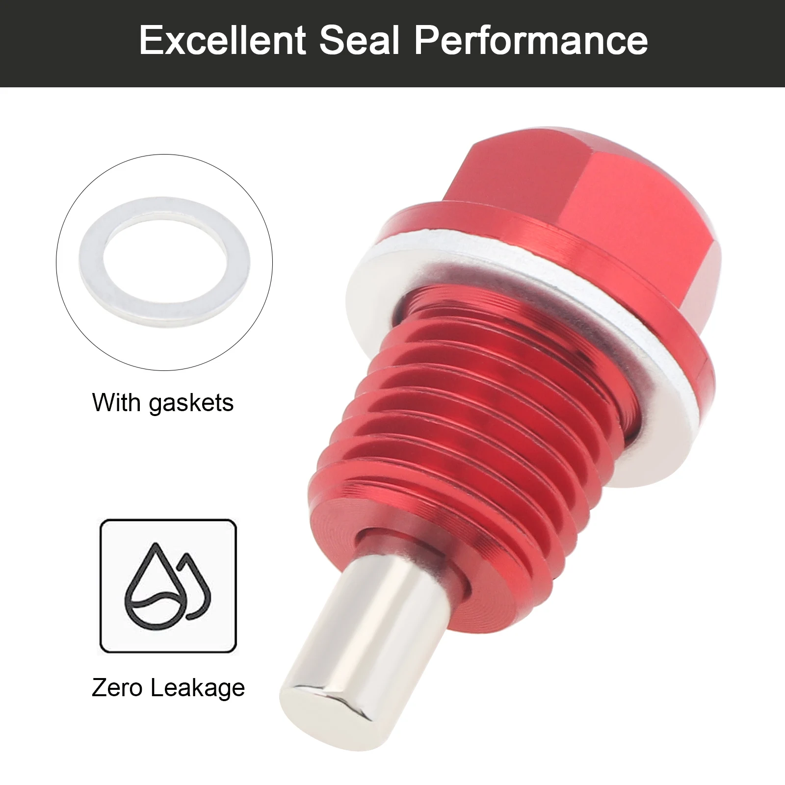 Универсальная алюминиевая магнитная сливная пробка M14 x 1 5 подходит для Honda/Ford/Hyundai