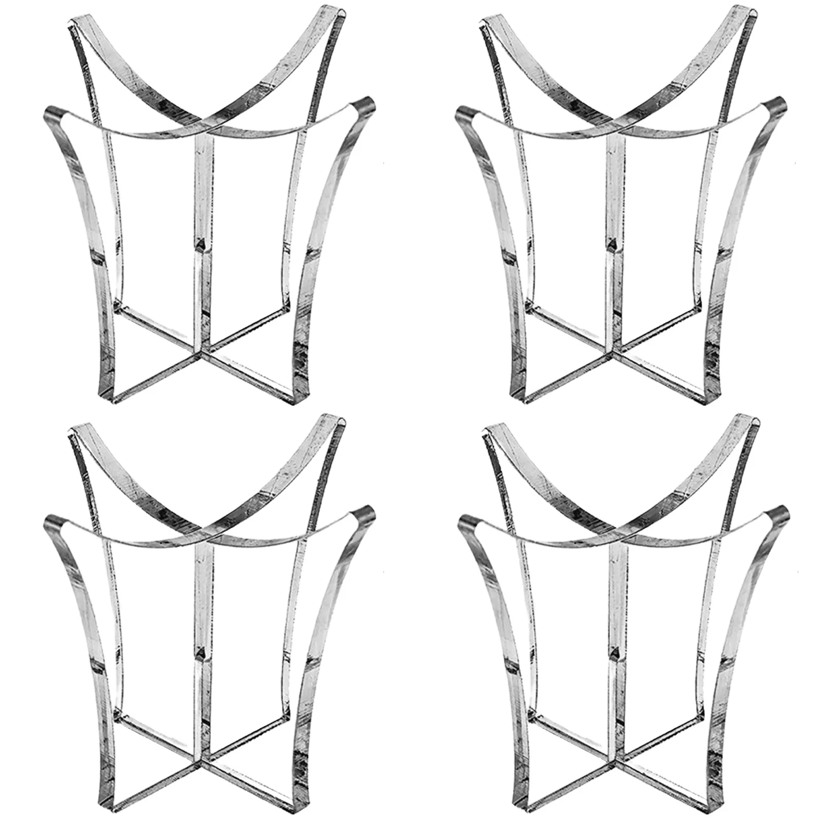 

4pcs Clear Acrylic Baseball Holder Clear Acrylic Small Base Golf Ball Display Rack Non-Slip Softball Tennis Display Rack Small