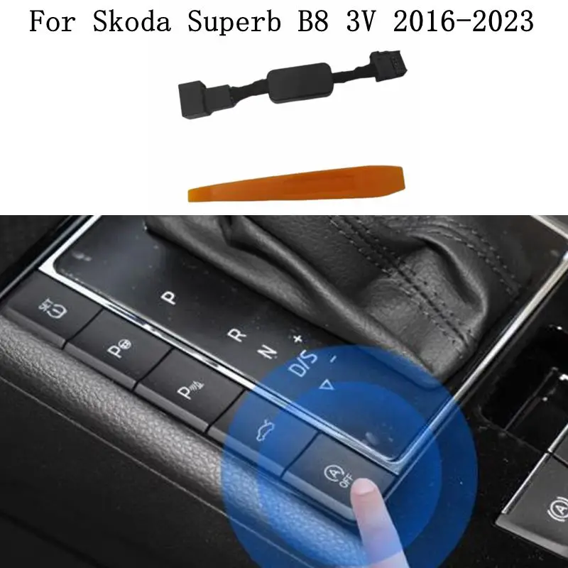 Для SKODA Super B B8 3V 2016-2023 Автоматический стоп-запуск двигателя Система выключения устройства Режим памяти Датчик управления Разъем Стоп-кабель