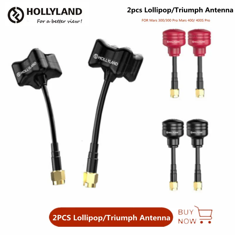 

2 шт. Hollyland Lollipop антенна Triumph для Mars 300 Mars 300 Pro Mars 400 400S Pro Беспроводная система передачи видео