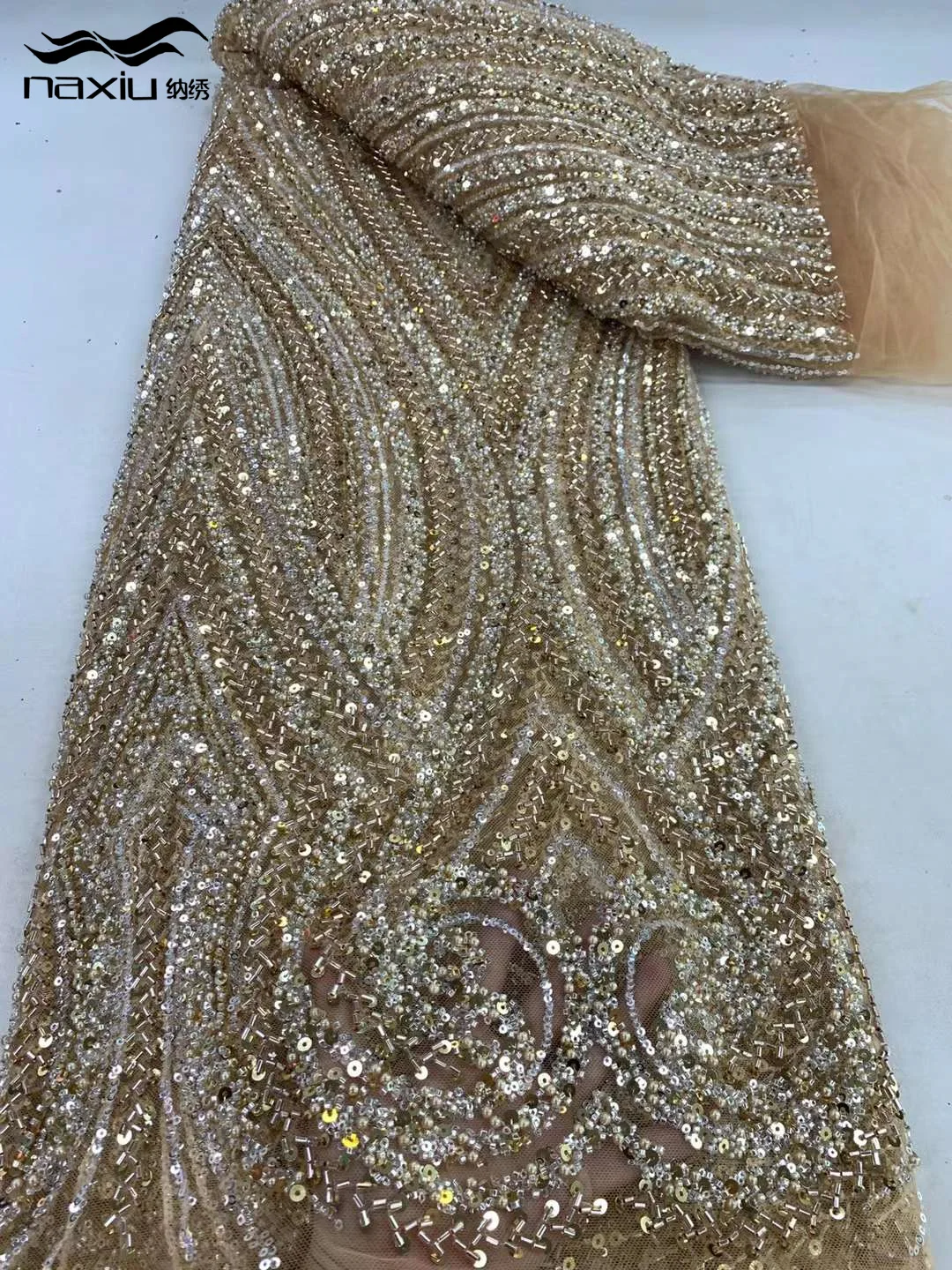 Madison африканская кружевная ткань 2024 высокое качество модные нигерийские бусины