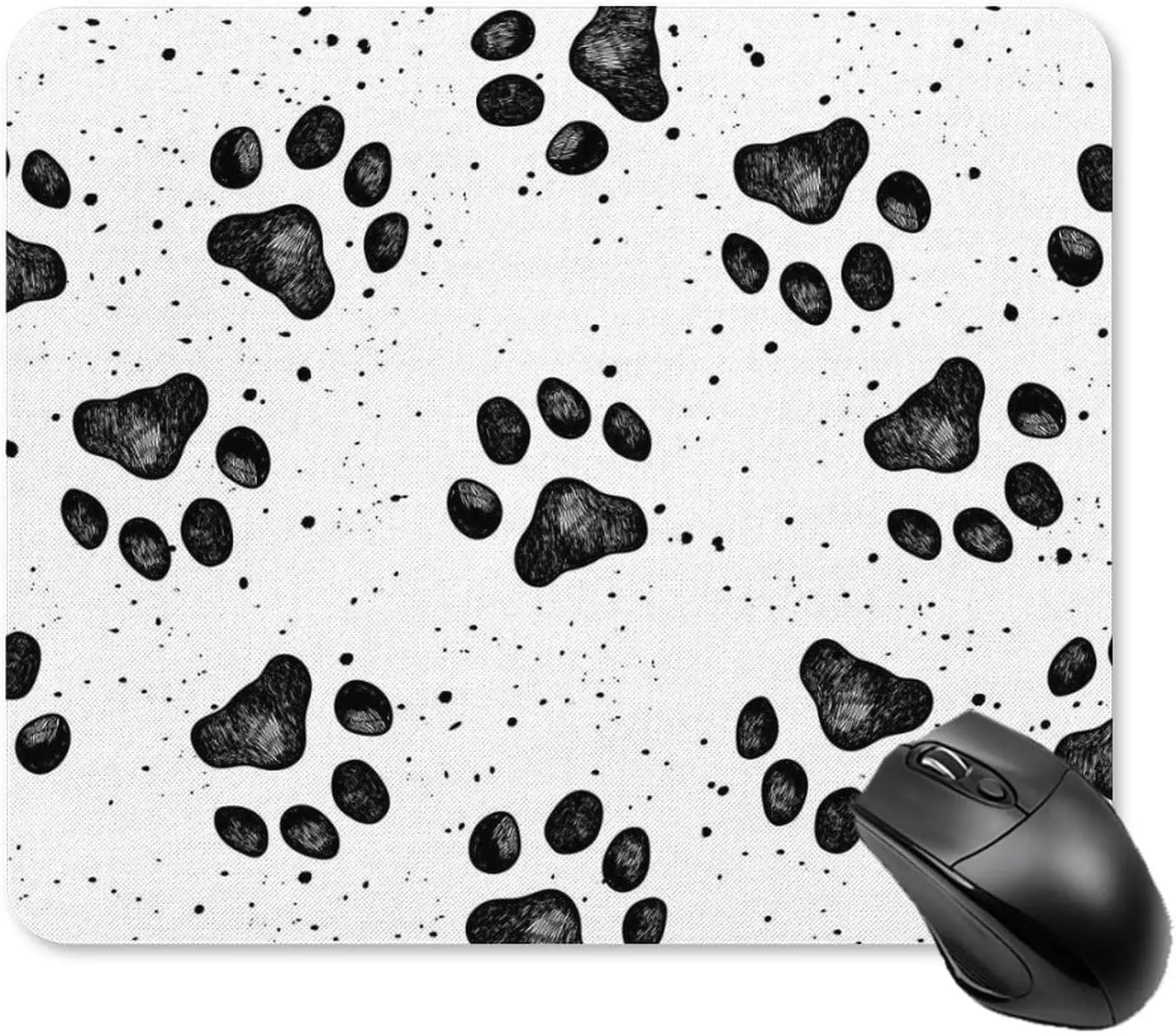 

Dog Paw Mouse Pad Non-Slip Computer Mouse Mat Mousepad with Rubber Base for Office Home Laptop Computer Gaming 20 * 25cm