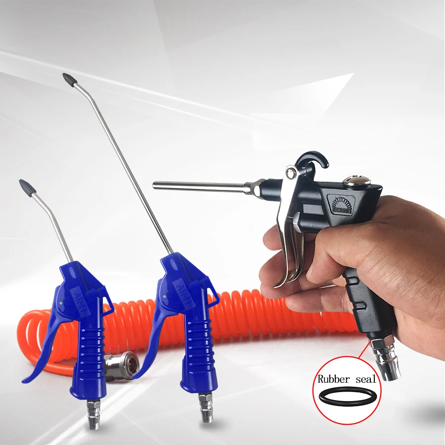 

Pneumatic Components 1/4" Pneumatic Blow Gun Air Blower Duster Clean Gun Cleaning Spray Gun with Air Hose Connector Tube 8*5
