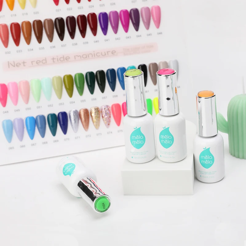 

Gel nail polish set melamela color gel polish with private label services as well