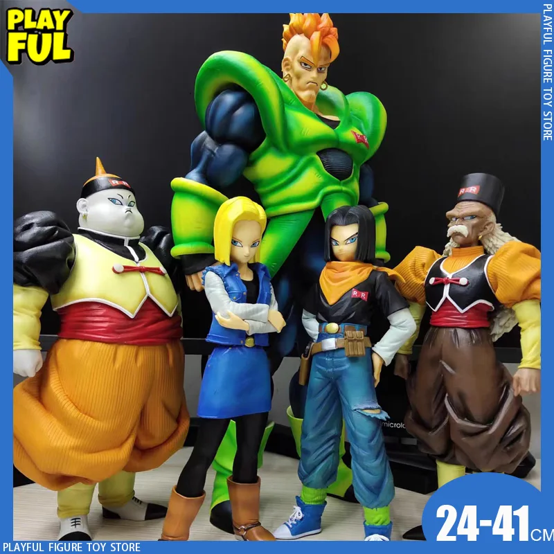 

Dragon Ball Z Anime Figure Android 16 17 18 19 20 Dr.Gero Cell Action Figures Gk Statue Collection Ornament Model Doll Toys Gift