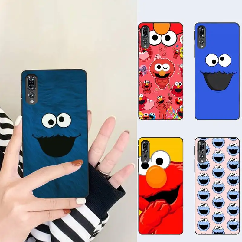

Cookie Monster Sesames Streets Phone Case For HUAWEI P10 P20 P30 P40 Mate 30 40 Lite Pro Fundas Shell Cover