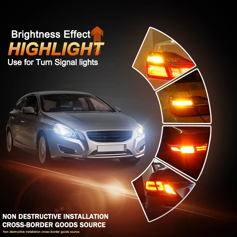 100 шт. Автомобильные светодиодные лампы T4W BA9S 12 в пост. Тока