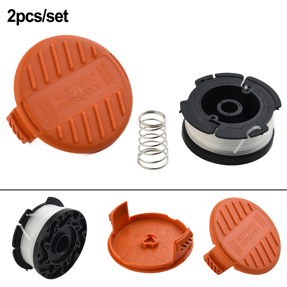 

1 Set Lawn Mower Spool Cover Cap Line For Black & Decker Replace Number: 385022-02 385022-03 90624846 A6481 90626046 242885-01