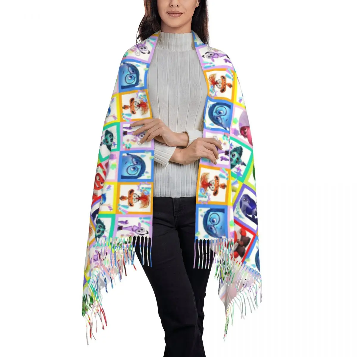 Пользовательские внутренние обои с героями мультфильмов шарф кисточками