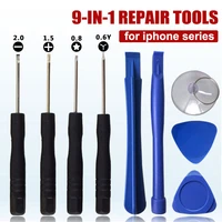 mobile phone repair tool kit for iphone screen disassemble opening pry bar screwdriver set repairing tools for iphone cell phone
