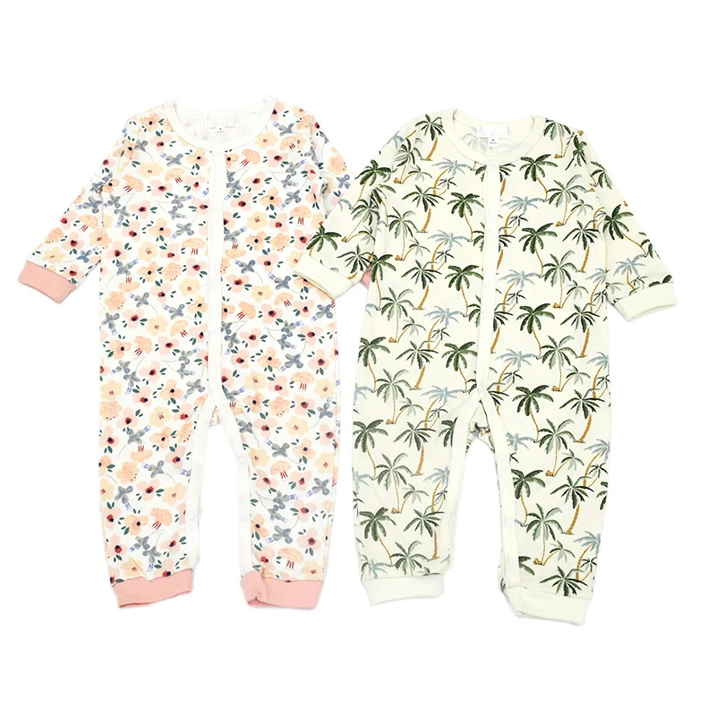 

Комбинезон детский, весна-осень, с длинным рукавом, круглым вырезом, в полоску