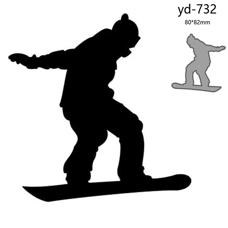 Металлические штампы для вырезания форма украшения лыж скрапбукинга бумаги