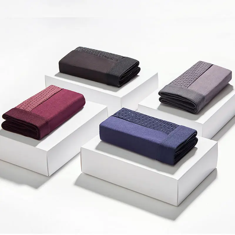 4Pcs/lot Men's Panties Men Underwear Boxershorts Ropa Interior Hombre Calzoncillos Breathable Hombre Mesh Hole Male Boxer Shorts