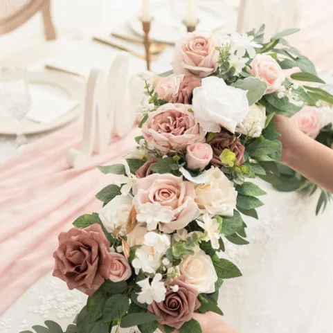 Наружная Свадебная Роза искусственный цветок арка рамка украшение на день