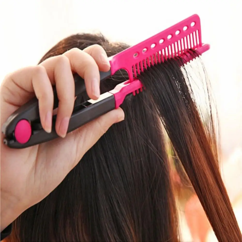 Comb Portable HOT ITEM! DIY Salon Flat Iron Hair Straightener V Hairdressing Styling Tool