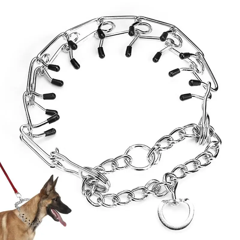 

Chain Dog Training Choke Collar Stainless Steel Big Dog Chain Collar 3mm 19.68in 55cm Heavy Duty Link Dog Collar Walking Chain