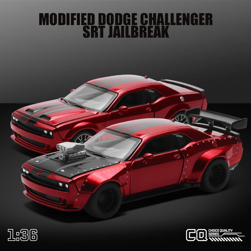 Модификация в собранном корпусе CCA 1:36 Dodge Challenger SRT JAILBREAK искусственный сплав литый