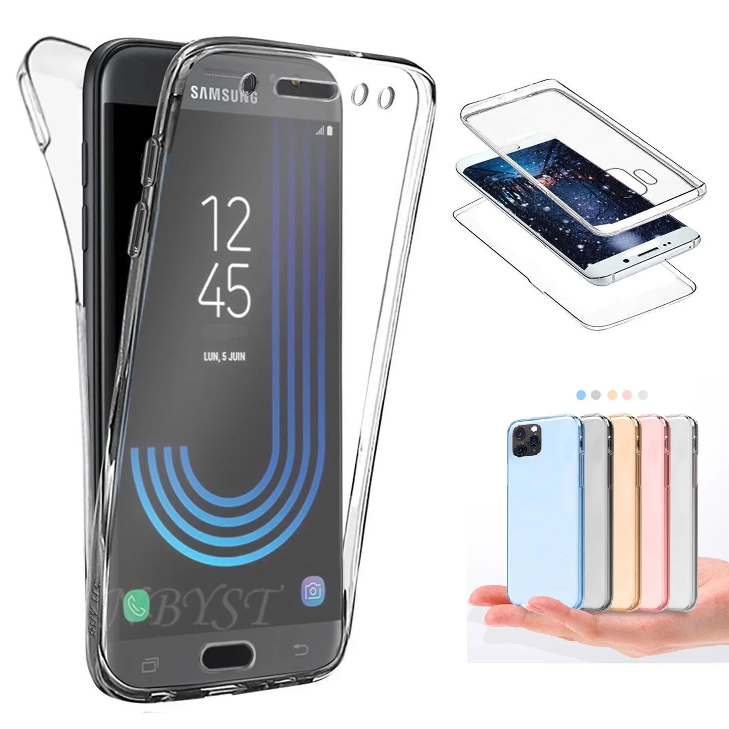 Полноразмерный чехол для телефона Samsung J730 J8 Plus J6 J5 J4 J3 Pro противоударный Galaxy A10 A9 A8 A7