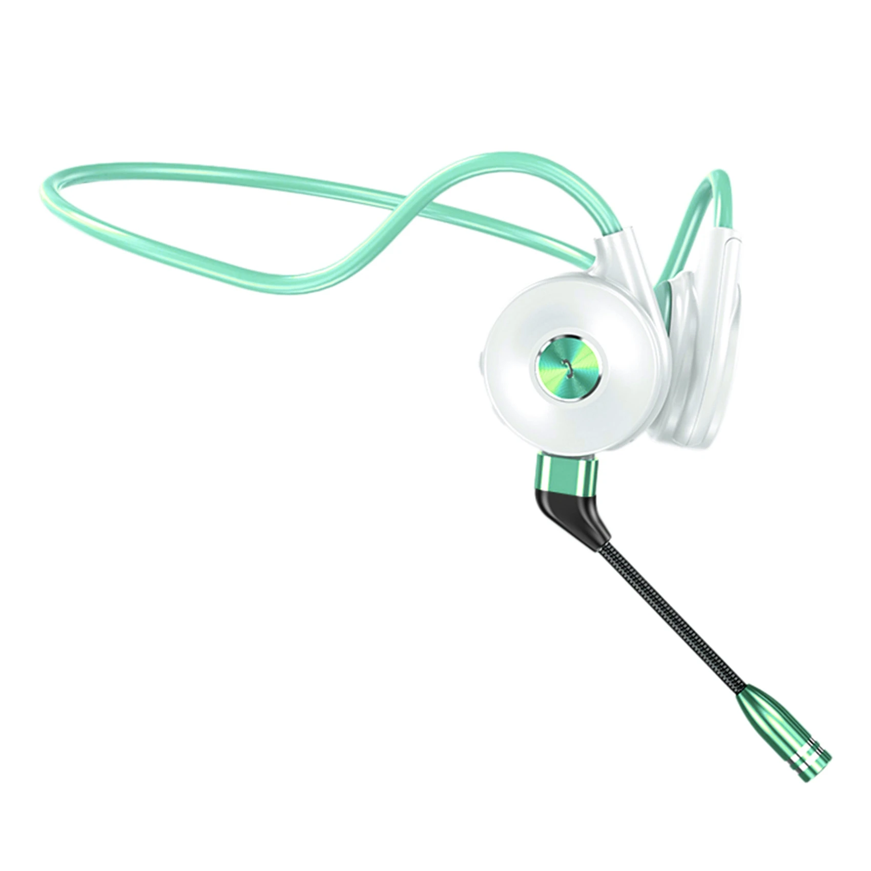 

Наушники с костной проводимостью M1, Беспроводная Bluetooth стерео гарнитура с ушным крючком, Спортивная гарнитура, деловые наушники с микрофоно...