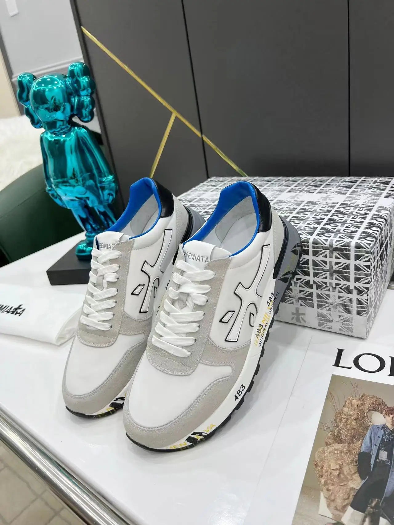 

Premiata shoes stylish lightning skateboard shoes breathable casual shoes student couple outdoor sports shoes EUR 38-45