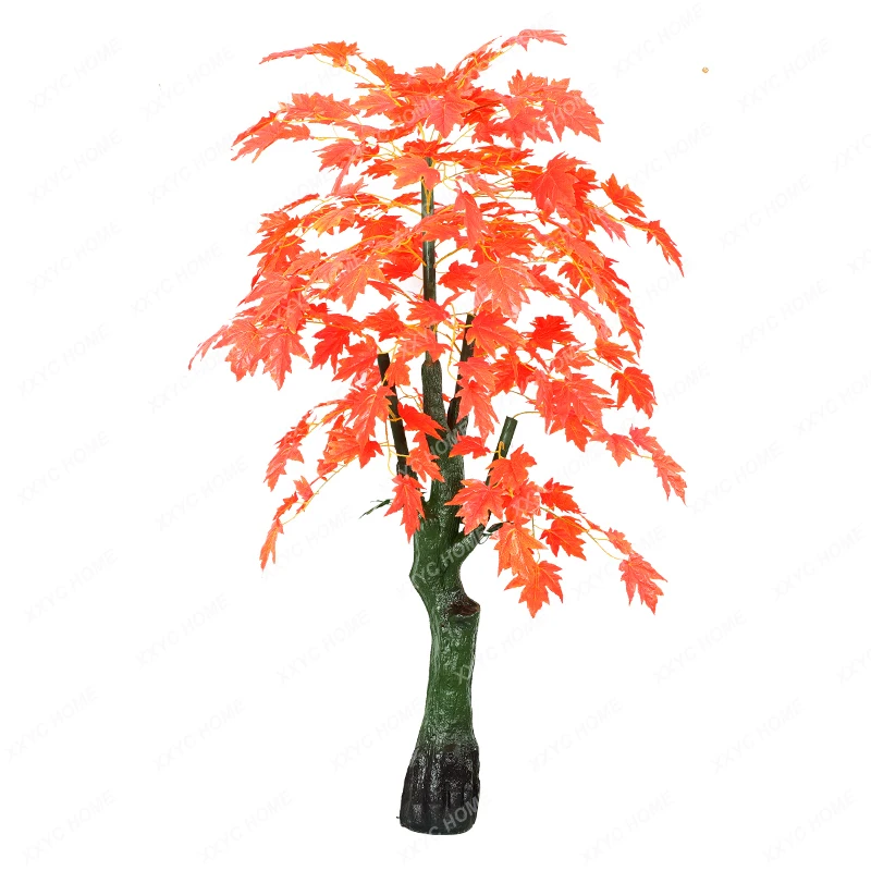 Зеленое растение кленовое дерево большой искусственный цветок для показа