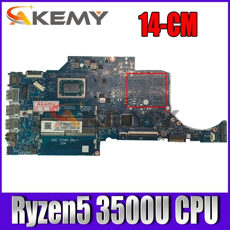 

Материнская плата для ноутбука HP 14-CM 245 G7 6050A2983601-MB-A02 с процессором Ryzen5 3500U, 100% протестированная