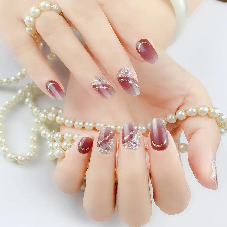 

Nail stickers 3D diamond nail stickers ins imitation diamond nail stickers Korean nail stickers nail decoration