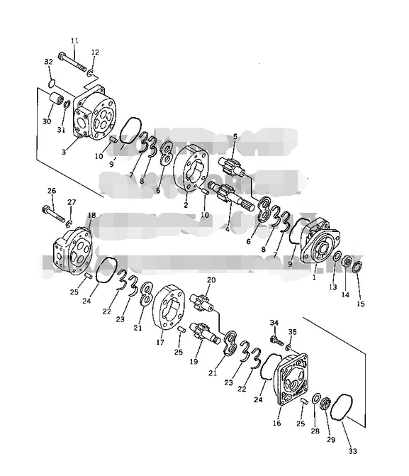 Гидравлический шестеренчатый масляный