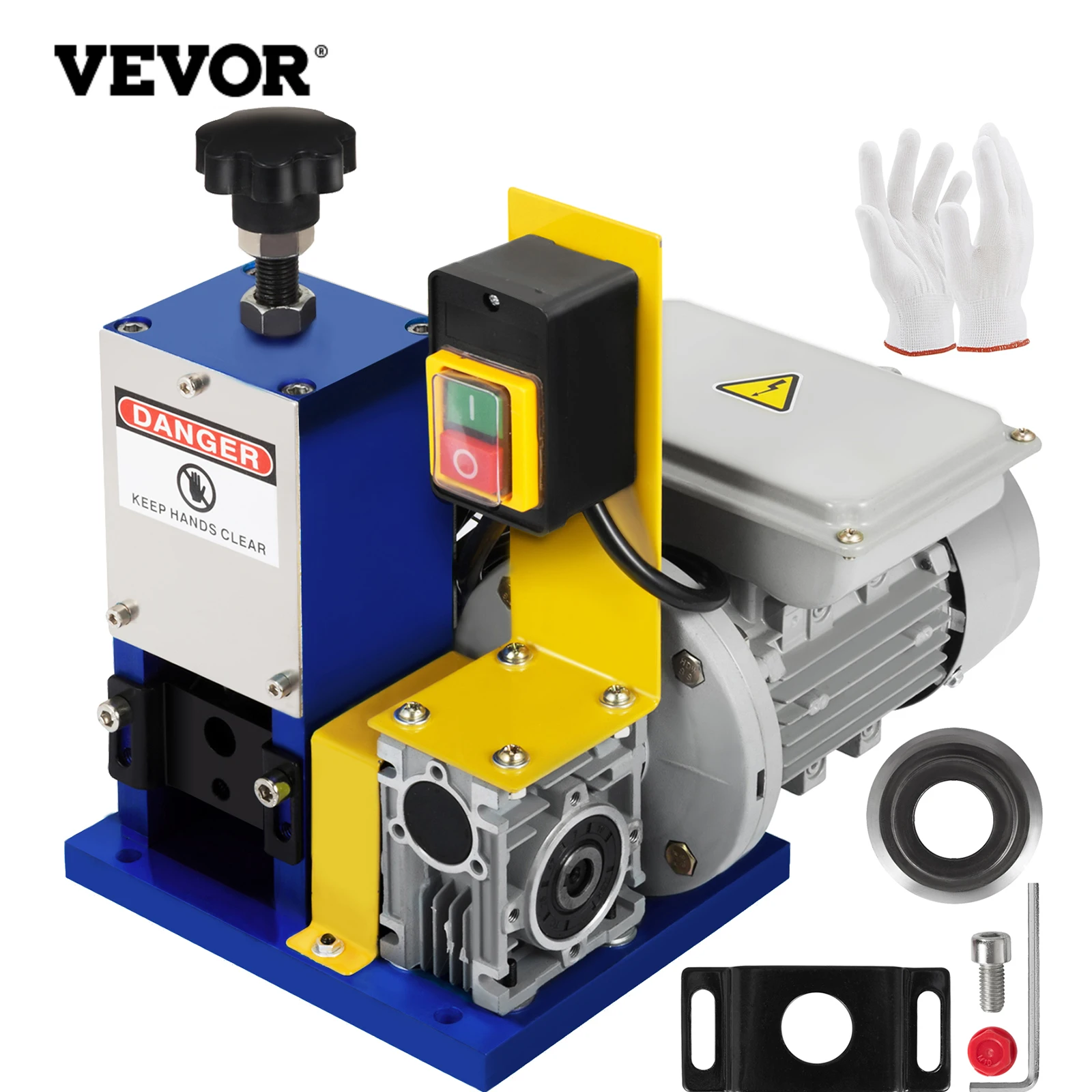 

VEVOR Electric Wire Stripping Machine Portable 1.5mm-25mm 180W Cable Stripper for Copper Line Processing Removing Plastic Rubber