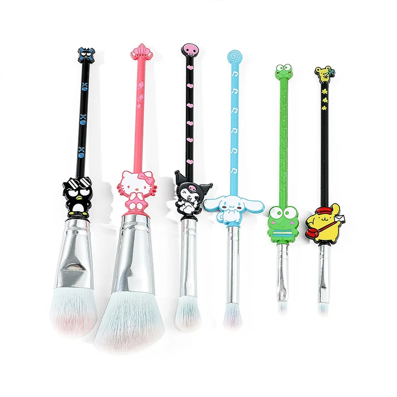 

Sanrio Makeup Brush Kit Hello Kitty Kuromi New Cute Anime Contouring Smudge Nose Shadow Eye Shadow Brush Kawaii Girl Beauty Tool