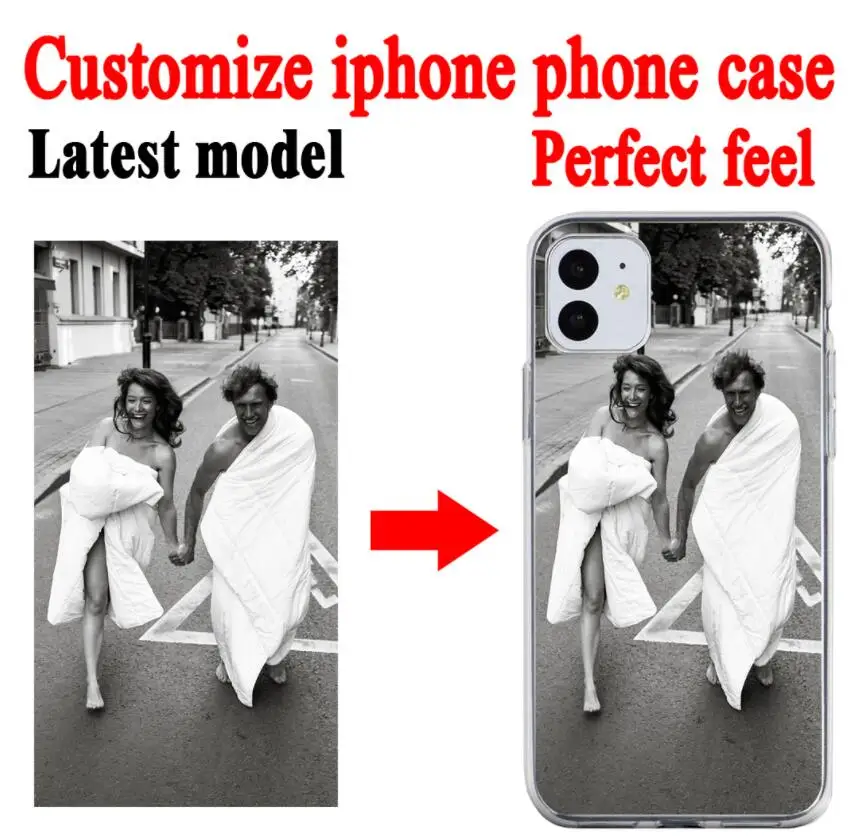 

Custom Personalized Make Your Photo Pattern Soft Clear New Phone Case Cover For Iphone 13 12 Pro Mini 11Pro Max Se2 6 6s 7 8plus