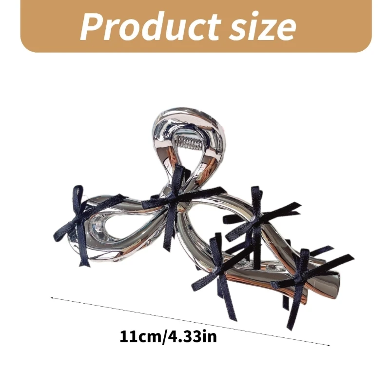 Балетная заколка для волос с лентой и бантом зажим когтями все одинаковые