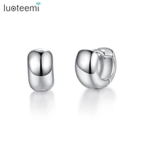 luoteemi brand design minimalism hoop earrings for women girl daily life wedding simple fashion jewellery birthday gifts brincos